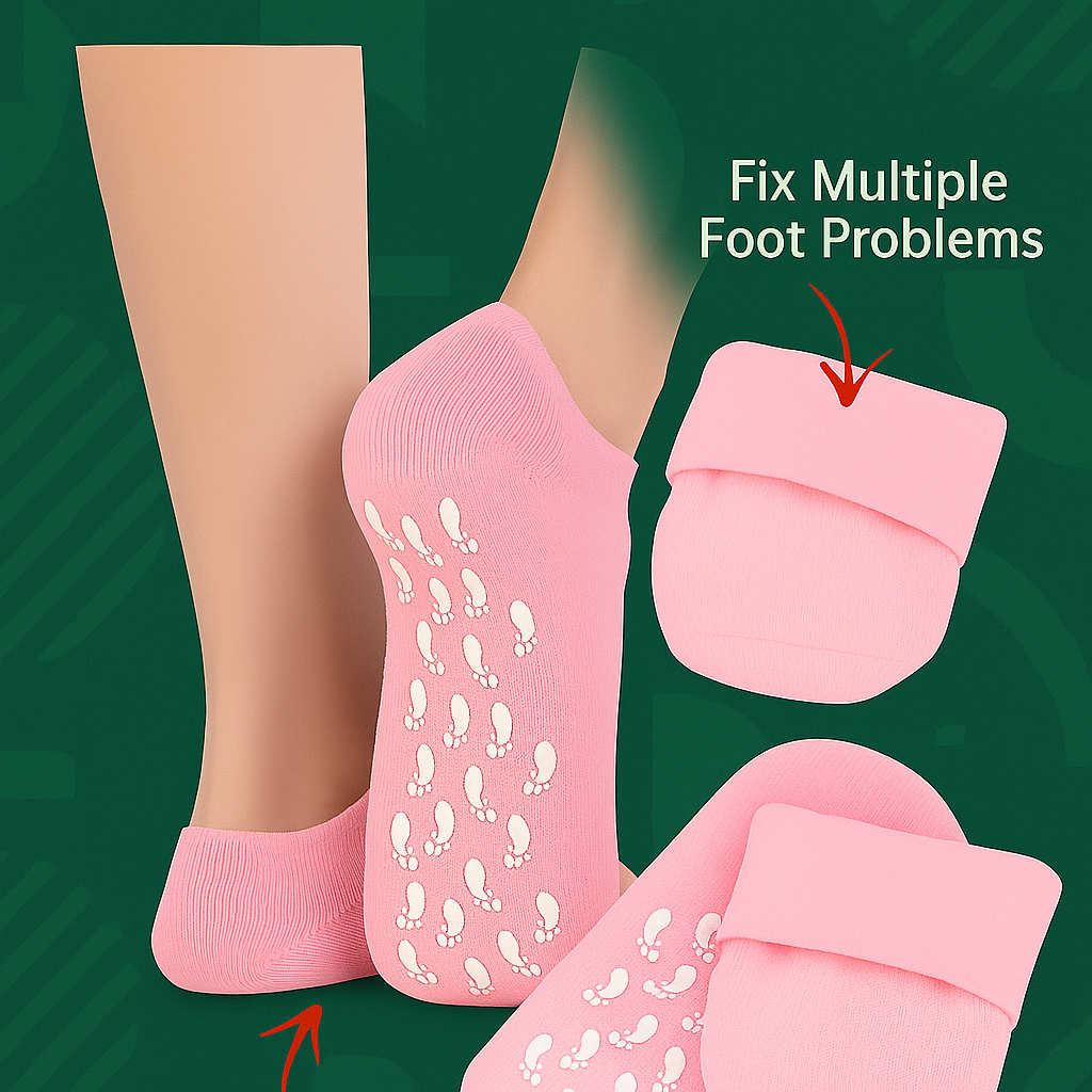 🧦 Premium Spa Gel Moisturizing Socks