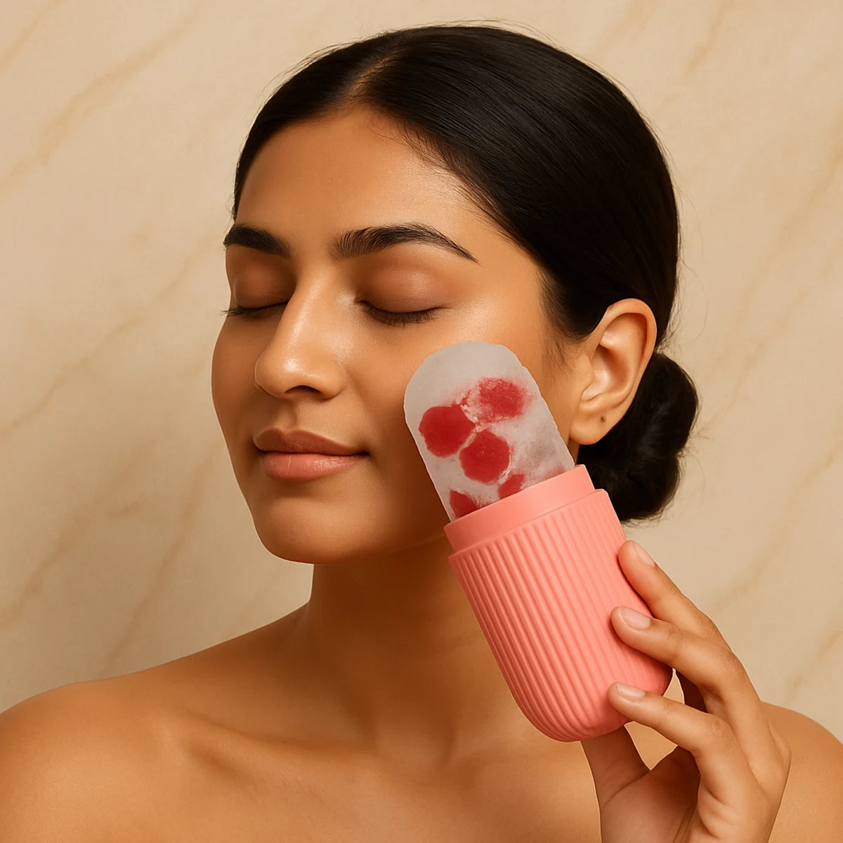 FreshFace™ Jade Roller with Gua Sha Stone & Ice Roller